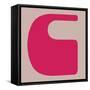 Letter C Pink-NaxArt-Framed Stretched Canvas