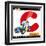 Letter C With Car Cartoon Illustration-Igor Zakowski-Framed Art Print