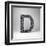 Letter D-badboo-Framed Art Print