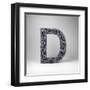 Letter D-badboo-Framed Art Print