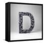 Letter D-badboo-Framed Stretched Canvas