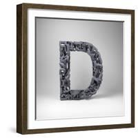 Letter D-badboo-Framed Art Print