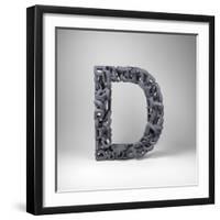 Letter D-badboo-Framed Art Print