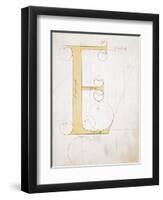 Letter E, Alphabet-null-Framed Premium Giclee Print