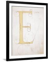 Letter E, Alphabet-null-Framed Giclee Print