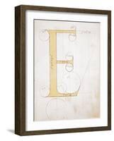 Letter E, Alphabet-null-Framed Giclee Print