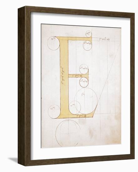 Letter E, Alphabet-null-Framed Giclee Print