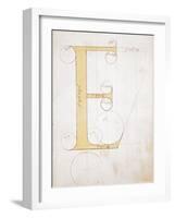 Letter E, Alphabet-null-Framed Giclee Print