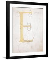 Letter E, Alphabet-null-Framed Giclee Print