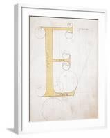 Letter E, Alphabet-null-Framed Giclee Print