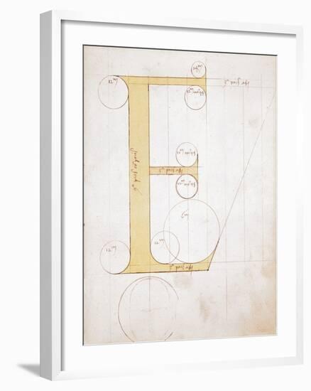 Letter E, Alphabet-null-Framed Giclee Print