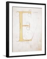 Letter E, Alphabet-null-Framed Giclee Print