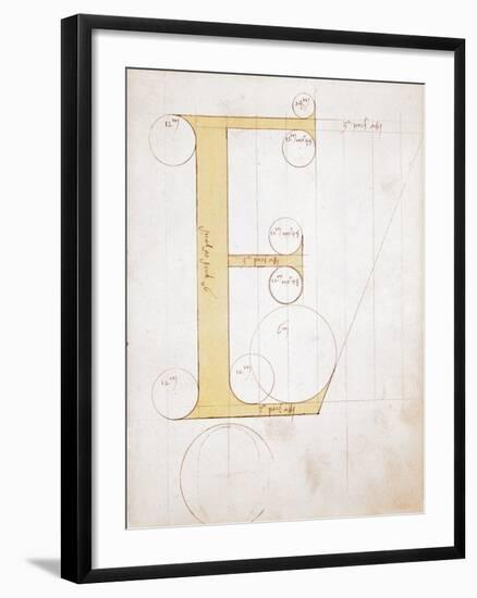 Letter E, Alphabet-null-Framed Giclee Print