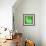 Letter E Green-NaxArt-Framed Art Print displayed on a wall