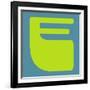 Letter E Yellow-NaxArt-Framed Premium Giclee Print