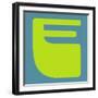 Letter E Yellow-NaxArt-Framed Art Print