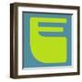 Letter E Yellow-NaxArt-Framed Art Print