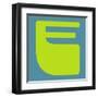 Letter E Yellow-NaxArt-Framed Art Print