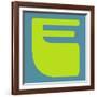 Letter E Yellow-NaxArt-Framed Art Print