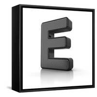 Letter E-badboo-Framed Stretched Canvas