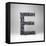 Letter E-badboo-Framed Stretched Canvas