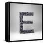 Letter E-badboo-Framed Stretched Canvas