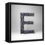 Letter E-badboo-Framed Stretched Canvas