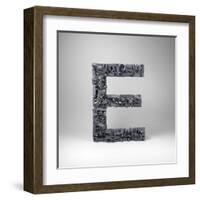 Letter E-badboo-Framed Art Print