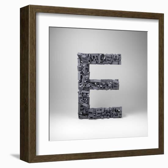 Letter E-badboo-Framed Art Print