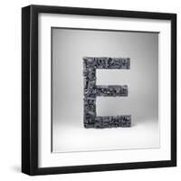 Letter E-badboo-Framed Art Print