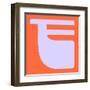 Letter F Purple-NaxArt-Framed Art Print