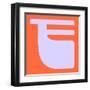 Letter F Purple-NaxArt-Framed Art Print