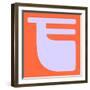 Letter F Purple-NaxArt-Framed Art Print