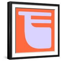 Letter F Purple-NaxArt-Framed Art Print