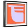 Letter F Purple-NaxArt-Framed Art Print