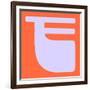 Letter F Purple-NaxArt-Framed Art Print