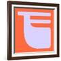 Letter F Purple-NaxArt-Framed Art Print