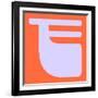 Letter F Purple-NaxArt-Framed Art Print