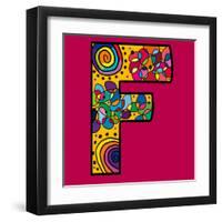 Letter F-Emi Takahashi-Framed Art Print