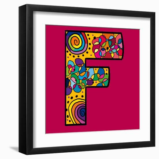 Letter F-Emi Takahashi-Framed Art Print