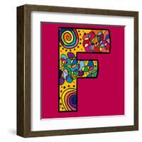 Letter F-Emi Takahashi-Framed Art Print