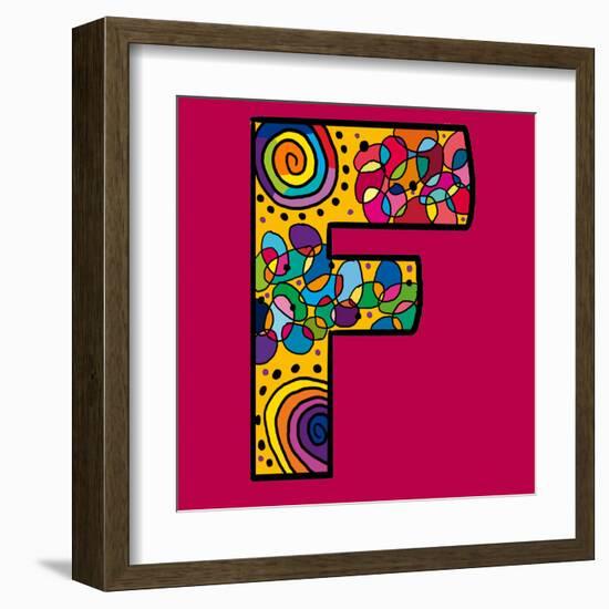 Letter F-Emi Takahashi-Framed Art Print