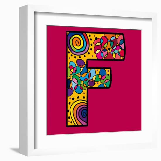 Letter F-Emi Takahashi-Framed Art Print