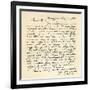 Letter from Abraham Lincoln to Alden Hall, Dated February 14, 1843-Abraham Lincoln-Framed Giclee Print