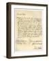 Letter from Admiral Robert Blake to the Commissioners of the Admiralty, 25th August 1654-Robert Blake-Framed Giclee Print