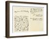 Letter from Albert, Prince Consort to Anthony Ashley Cooper, 13th April 1856-Prince Consort Albert-Framed Giclee Print