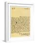 Letter from Alexander Pope to Charles Montagu, 3rd December 1714-Alexander Pope-Framed Giclee Print