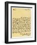 Letter from Alexander Pope to Charles Montagu, 3rd December 1714-Alexander Pope-Framed Giclee Print