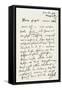 Letter from Beethoven to 'The Immortal Beloved'-Ludwig Van Beethoven-Framed Stretched Canvas