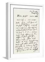 Letter from Beethoven to 'The Immortal Beloved'-Ludwig Van Beethoven-Framed Giclee Print